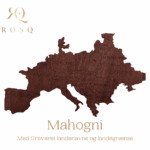 Verdenskort - Mahogni - Billede 2